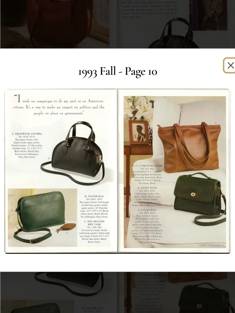 Vintage Coach Chadwick satchel